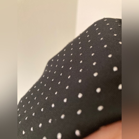 LuLaRoe Nicole Dress — Black with Metallic dots, size M. - Picture 4 of 7